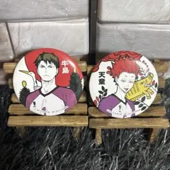 ハイキュー!! 一番くじ 花札 缶バッジ 牛島若利 天童覚 - メルカリ