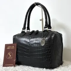 美品☆Le Sourire JRA認定 2way ハンドバッグ クロコダイル 紫 - メルカリ