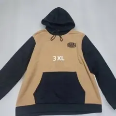 最終価格！SHEIN　パーカー　3XLオーバーサイズ　ベージュ/ブラック　長袖