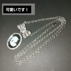 ✴ カメオデザイン ネックレス リボン装飾付き✴