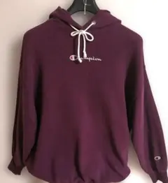 Champion パープル フード付きパーカー