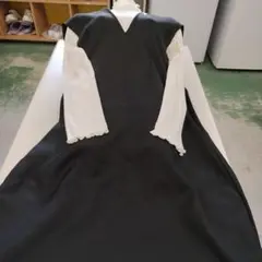 長袖の洋服と黒のチュニック　346