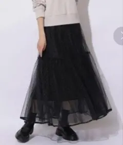 【美品】SPICK & SPAN ティアードフリルスカート　黒　2024年モデル SPICK & SPAN ティアードフリルスカート 黒 2024年モデル - メルカリ