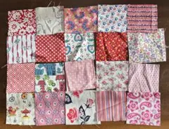 フィードサック＆アメリカンヴィンテージ生地等約10㎝角20枚セット　50