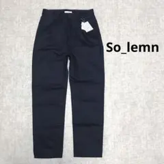 So_lemn ソレム　スラックスライクデニムパンツ パンツ　デニム