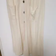 GU クリーム色 半袖 シャツワンピース 未使用