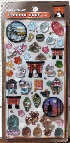 正規品 和柄 ボンボンドロップシール 古都めぐり BONBON 未開封 匿名発送