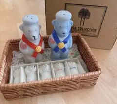 クマ　調味料入れ　箸置き　セット