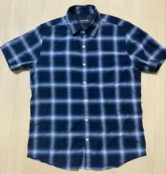 ナノ・ユニバース　チェック柄シャツ