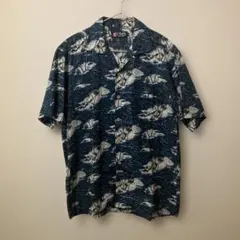 CHAPS ラルフローレン　アロハシャツ 総柄 Lコットンリネン　90sのサムネイル