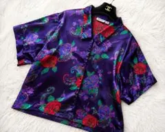 Victorias Secret VS シャツ　ランジェリー 薔薇　バラ　古着のサムネイル