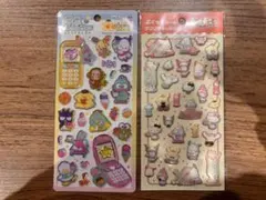 平成ハッピーフォン　ぷくっとシール　サンリオ　はぴだんぶい　2枚セット
