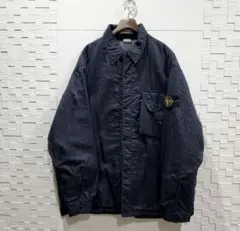 早い者勝ち！STONE  ガーメントダイシャツジャケット M 早い者勝ち！Stone Island M ブラックガーメントダイシャツジャケット