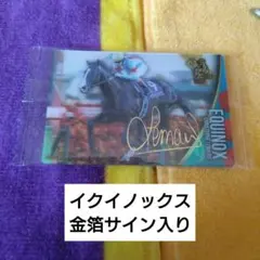 イクイノックス／ルメール金箔サイン／サラブレッドホースコレクション