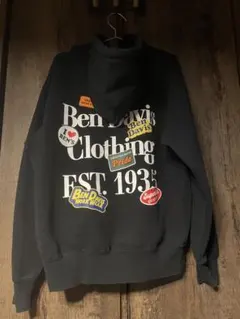 BEN DAVIS ブラック パーカー M