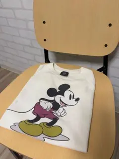 【GU × Disney】ミッキーマウス 半袖クリームカラー レディース メンズのサムネイル