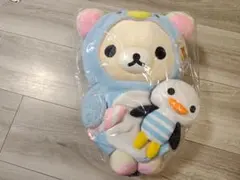 美品 コリラックマ しましまエブリデイ ぬいぐるみM ペンギン リラックマ 美品 コリラックマ しましまエブリデイ ぬいぐるみM ペンギン