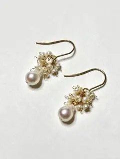 ☆淡水パールの可愛いピアス(サージカルステンレスフック)