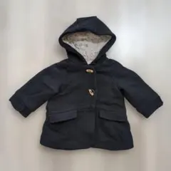 ZARA　ザラ　黒いフード付きアウター（動物柄）