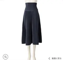 お得！SPECCHIO シャトルプリーツフリーサイズキュロットフレアパンツ