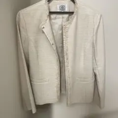 J.PRESS アイボリー ノーカラージャケット