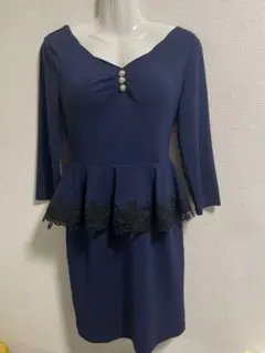 キャバ ワンピース ペプラム