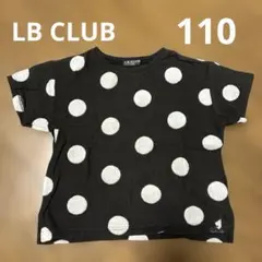 LB CLUB ドット柄 Tシャツ ブラック 110cmのサムネイル