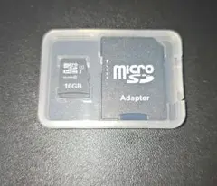 MicroSDカード 16GB CLASS10アダプター付き