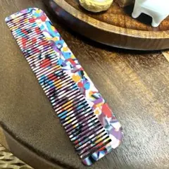 ☆ヘアコーム66アセテート櫛アセチヘアブラシ高級大理石マーブル柄約