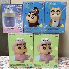 クレヨンしんちゃんフィギュア4体と加湿器の5点まとめ売りセット