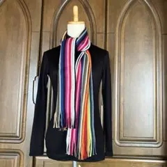 マルチカラーストライプマフラー