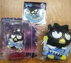 サンリオ　ハッピーくじ　hanabi　ばつ丸　フィギュア　ぬいぐるみ　ミラー