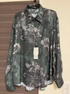 HARE フラワージャガードシアーシャツ