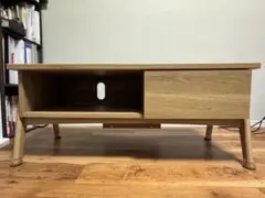 【美品】ニトリ 脚付きTVボード 幅100cm ナチュラル｜直接引き取り限定