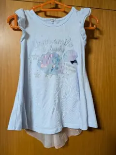 120cmjuoバッグレース袖フリル貝殻チュニックTシャツのサムネイル