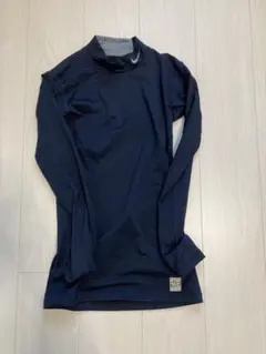 ネイビー 長袖厚手ハイネックアンダーシャツ　ゴールドギア