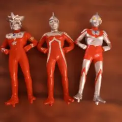 当時物 JAPAN製 ウルトラマン 3体セット ソフビ - メルカリ