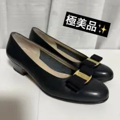 ⭐️極美品⭐️　サルヴァトーレフェラガモ　VARAリボン　パンプス　ブラック