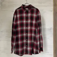 US古着 オンブレチェックシャツ シャドーチェック