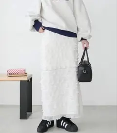 【美品】BONLECILL カットフリルIラインスカート