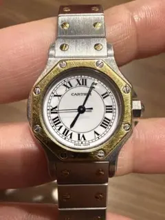 美品 箱付きTISSOT SEASTAR オクタゴン シルバー ゴールド コンビ