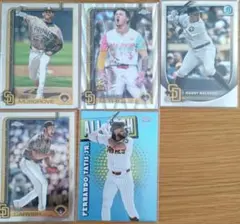 サンディエゴ・パドレスChrome カード5枚