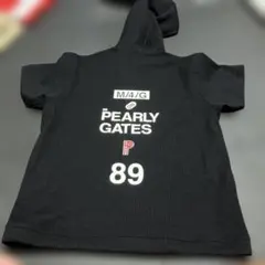 PEARLY GATES PPG 高級ダンボールニット パーカー 半袖 紺 0 - メルカリ