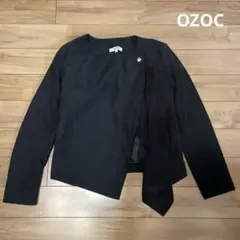 OZOC 黒 スウェードノーカラージャケット Mのサムネイル