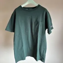 チャンピオン ポケット Tシャツ グリーン Lサイズ