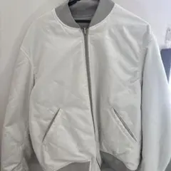 MA-1スタイル ジャケット ホワイト グレー