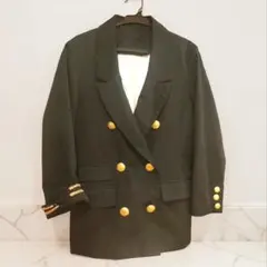 JEANASIS ジーナシス 紺ブレザー 金ボタン ナポレオンジャケット M