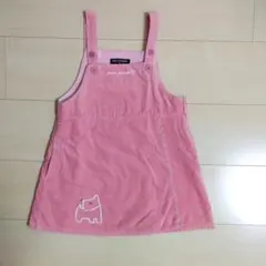 ポンポネット コーデュロイ ジャンパースカート