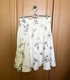 ミッシュマッシュ スカート 花柄スカート 白
