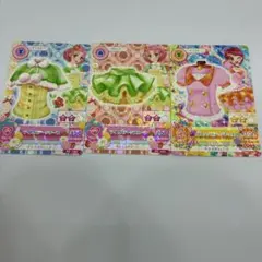 アイカツカード スクールドレス 北大路さくら 一ノ瀬かえで3枚セット